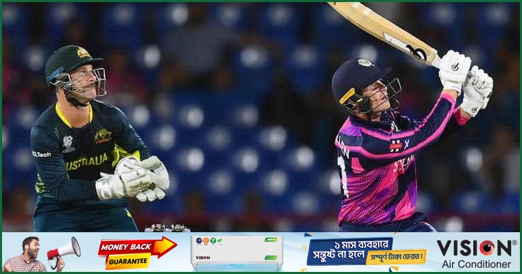 স্কটল্যান্ডের ঝড়ো ব্যাটিং, অস্ট্রেলিয়ার লক্ষ্য ১৮১